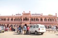 Pink building of Sawai Madhopur Junction railway station